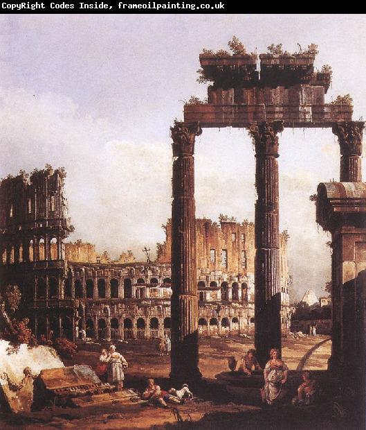 Bernardo Bellotto Capriccio with the Colosseum